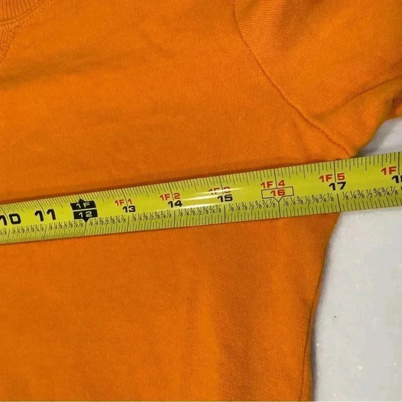 Diesel Women’s Orange Sweatshirt “Diesel Rocks” On Back Size Small - Picture 4 of 8